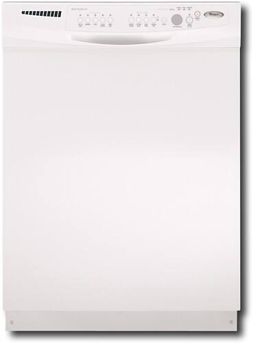 Front Standard. Whirlpool - 24" Built-In Dishwasher - White (Special Order).