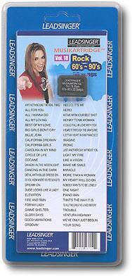 Front Standard. Leadsinger - '60s-'90s Rock Song Chip for LS-2000/3000 Series Karaoke Microphones (50 Songs).