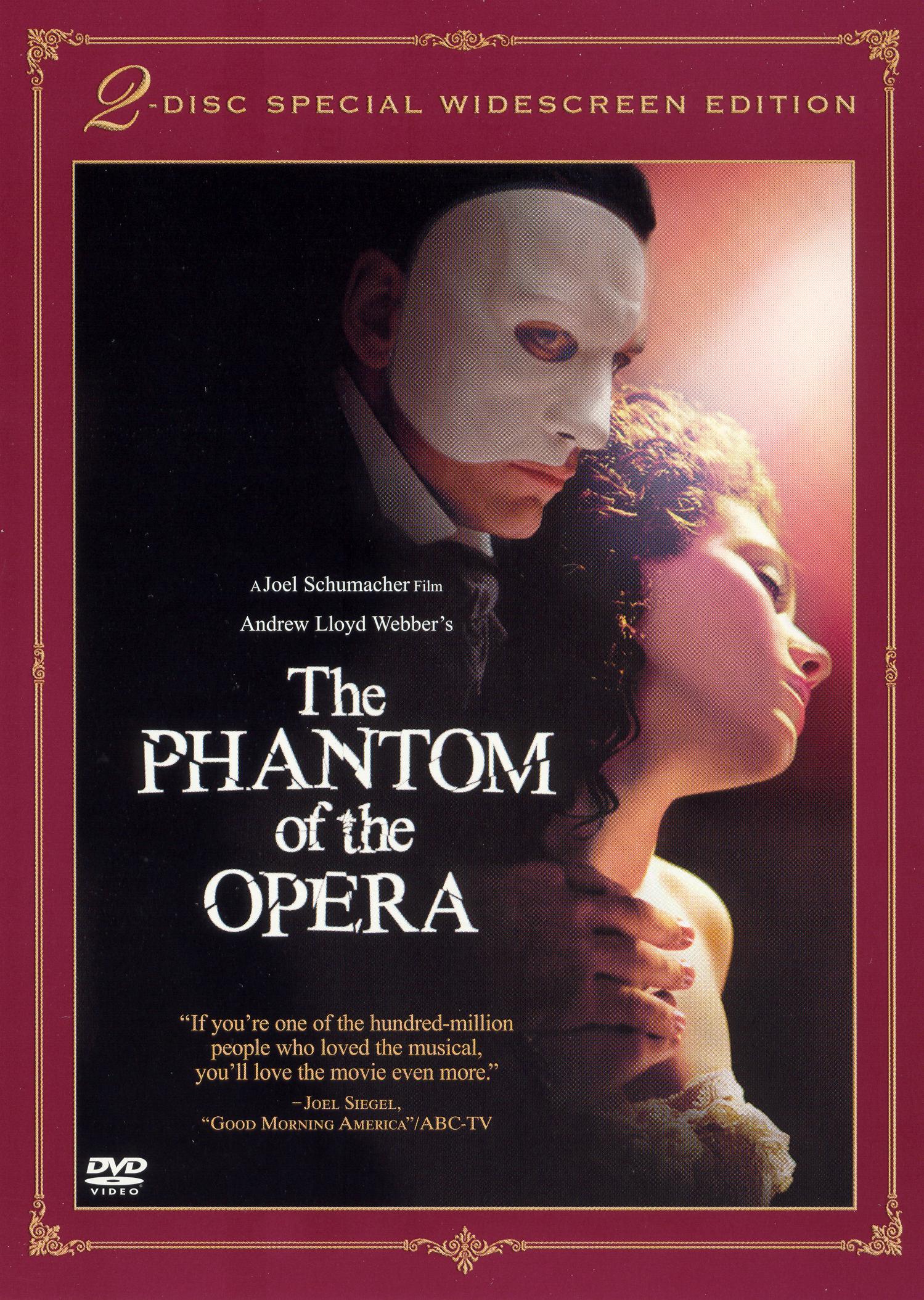 Gå til kredsløbet Luscious Outlook The Phantom of the Opera [WS & Special Edition] [2 Discs] [DVD] [2004] -  Best Buy