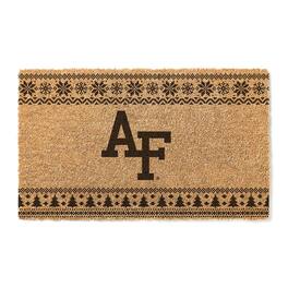 Jardine - Air Force Falcons 18" x 30" Holiday Coir Doormat - Brown