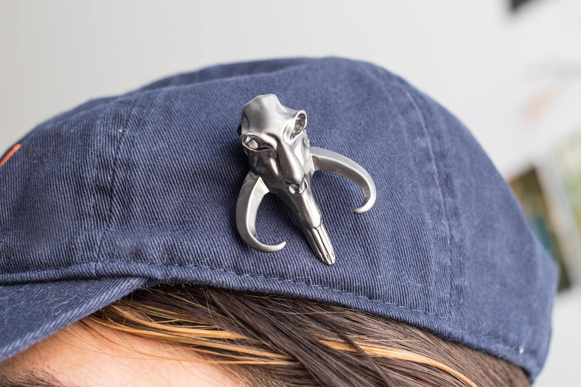 Alt View 2. SalesOne LLC - Star Wars The Mandalorian 3D Mythosaur Skull Collector Pin Toynk Exclusive - Silver.