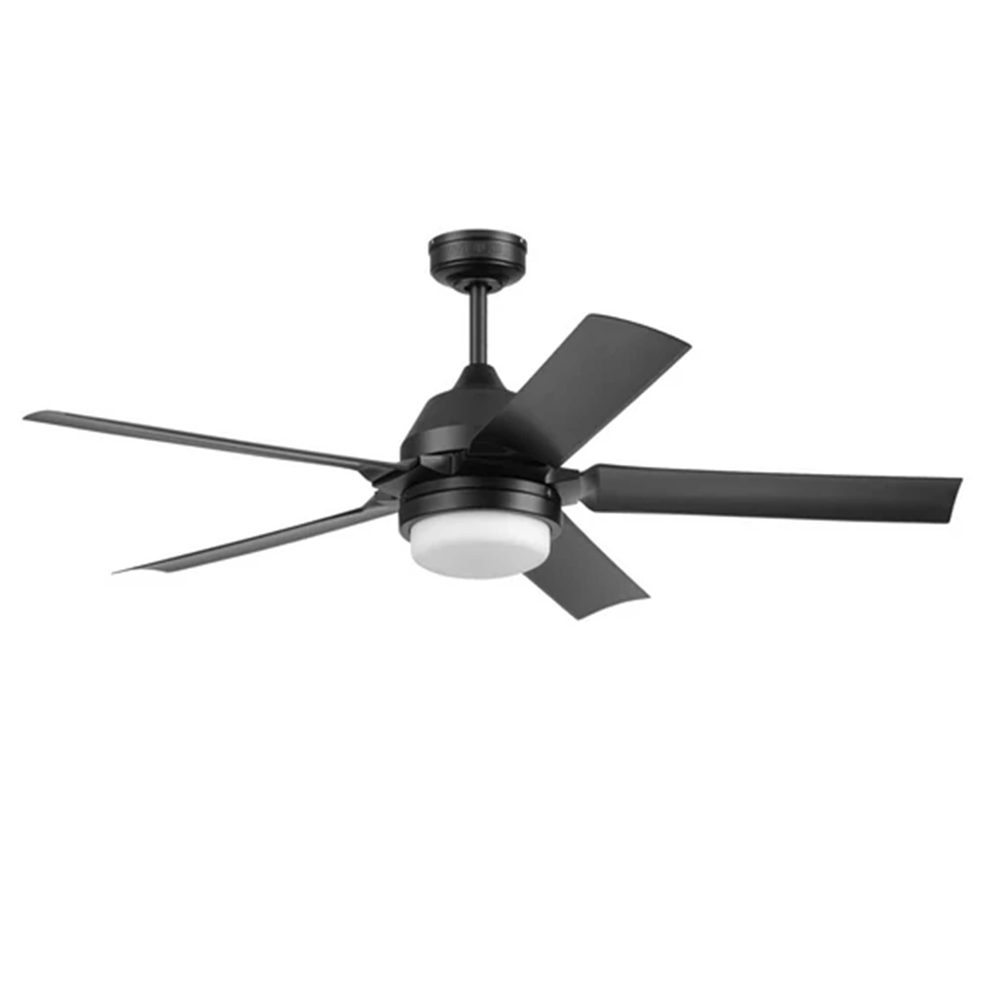 MULE - 54 Inch Outdoor Ceiling Fan with Light, Remote Control and 5 Blades, Black - Matte Black price history on PriceWatchPro