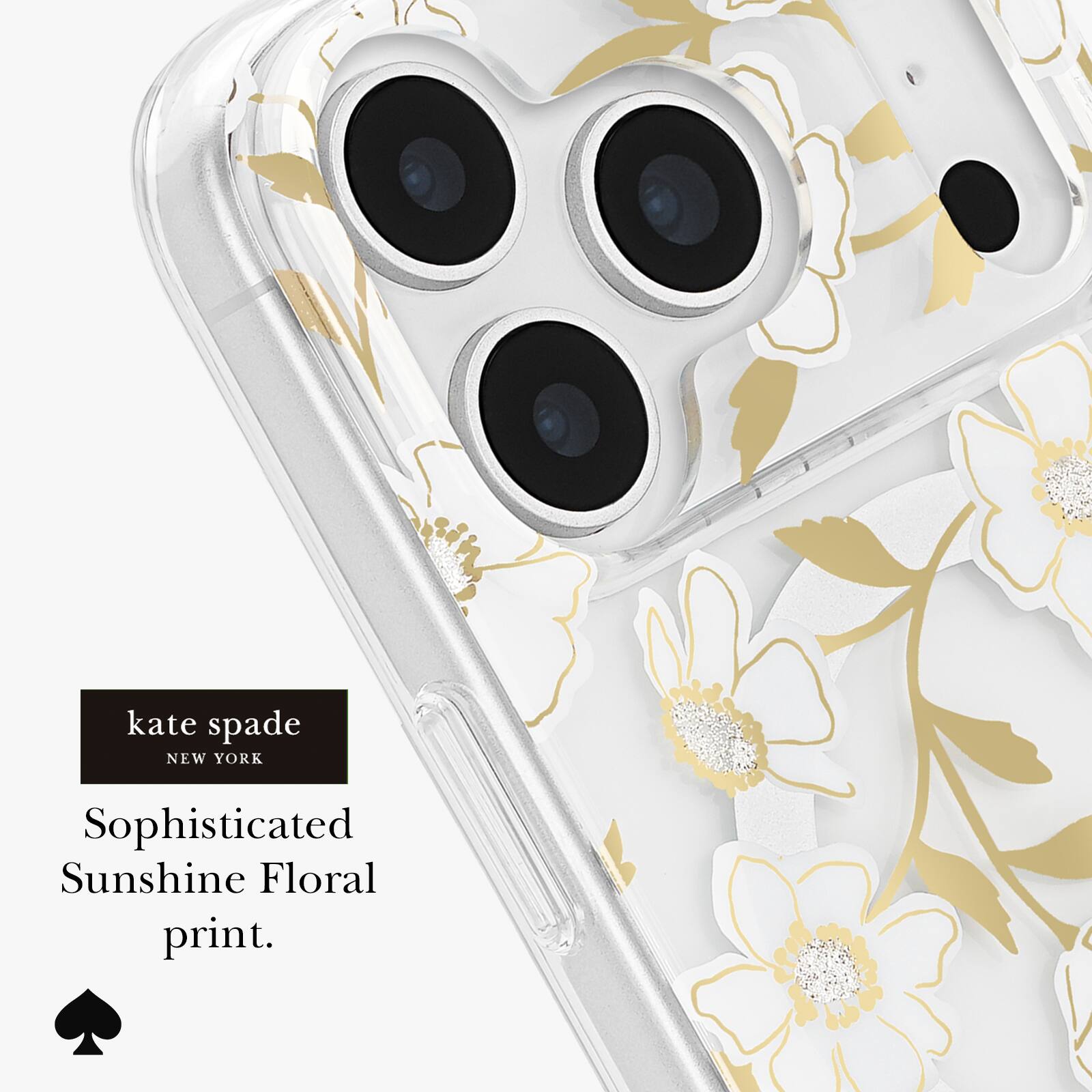 kate spade  
NEW YORK  
Sophisticated Sunshine Floral print.