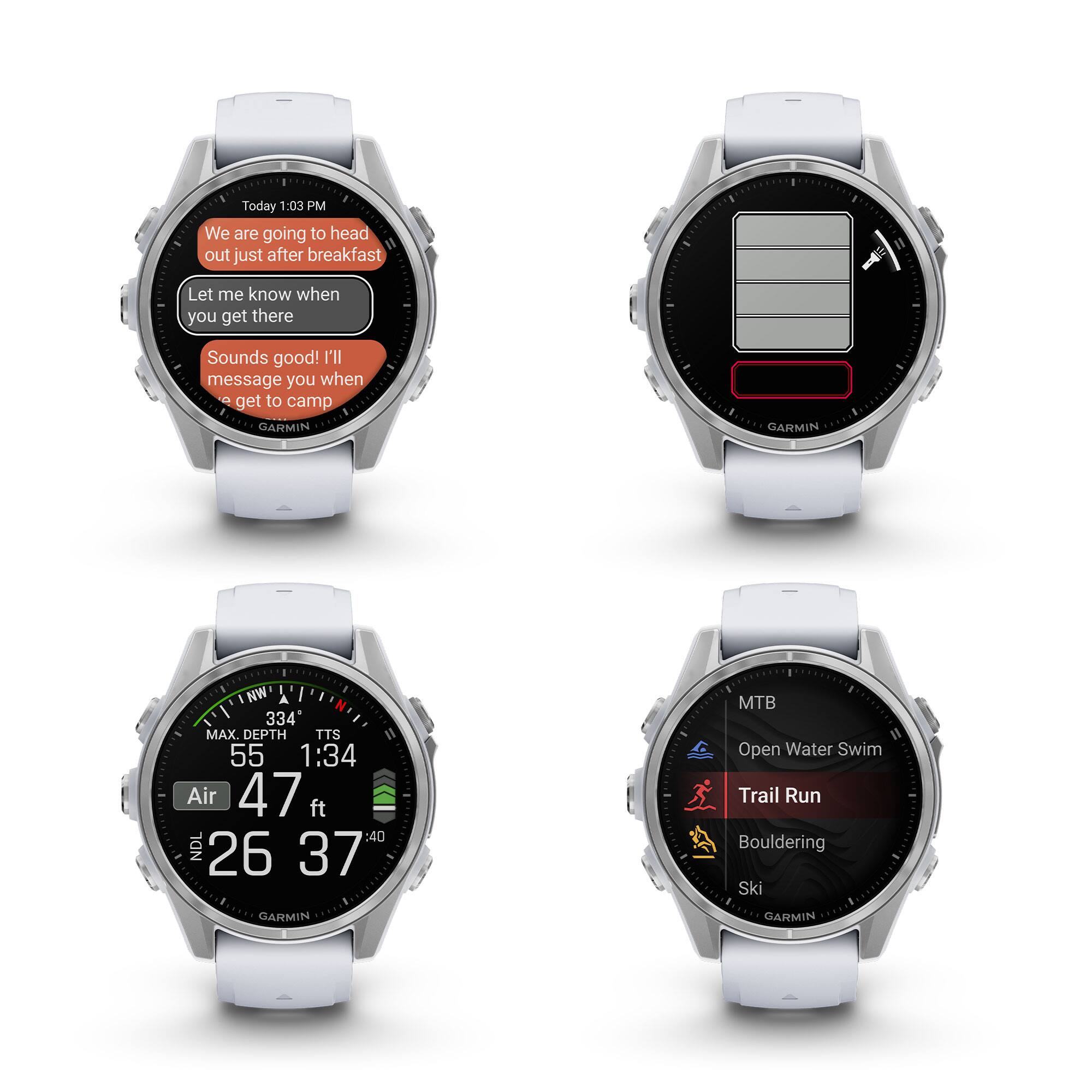 Bundle Garmin Fenix 8 43mm AMOLED Sapphire Fitness GPS Watch