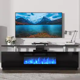 Acekool - 70'' Fireplace TV Stand with 36'' Firplace