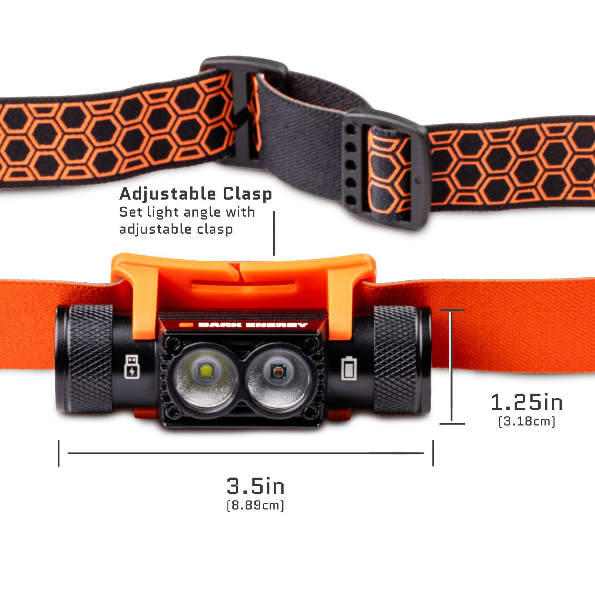 Adjustable Clasp Set light angle with adjustable clasp BARK ENEROY 4

1. 1.25in (3.18cm)
2. 3.5in (8.89cm)