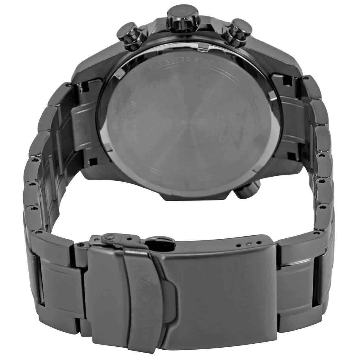 Left. Bulova - Marine Star Chronograph Quartz 98B350 100M Men's Watch - Red.