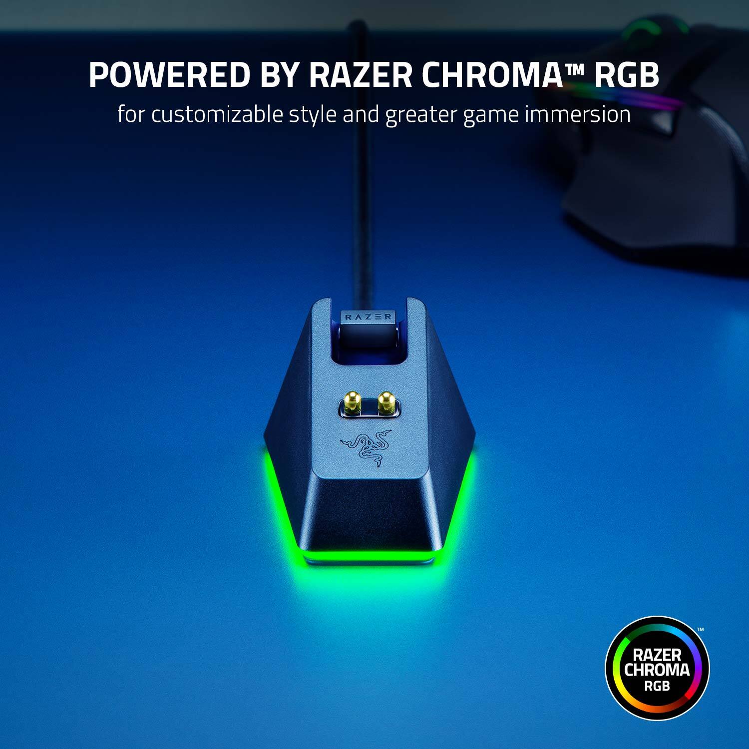 Powered by Razer Chroma TM RGB for customizable style and greater game immersion.