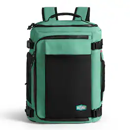 Bagsmart - Blast 38L Mesh Travel Backpack with Breathable Compartment, Lightweight Outdoor Daypack for Hiking, Commuting & Sports - Green