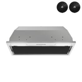 Streamline - 28 inches - Convertible - Range Hood Insert - Glossy Black