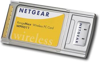 Angle Standard. NETGEAR - RangeMax 802.11g Wireless Notebook Card.
