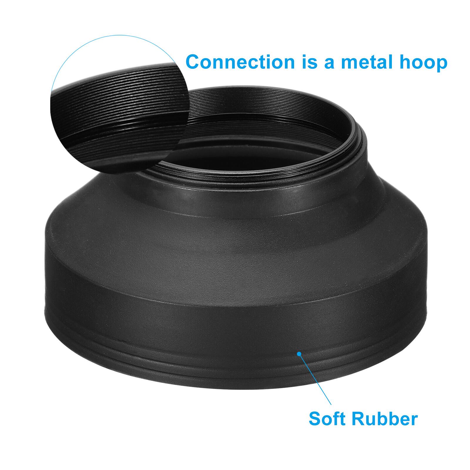 Connection is a metal hoop  
Soft Rubber