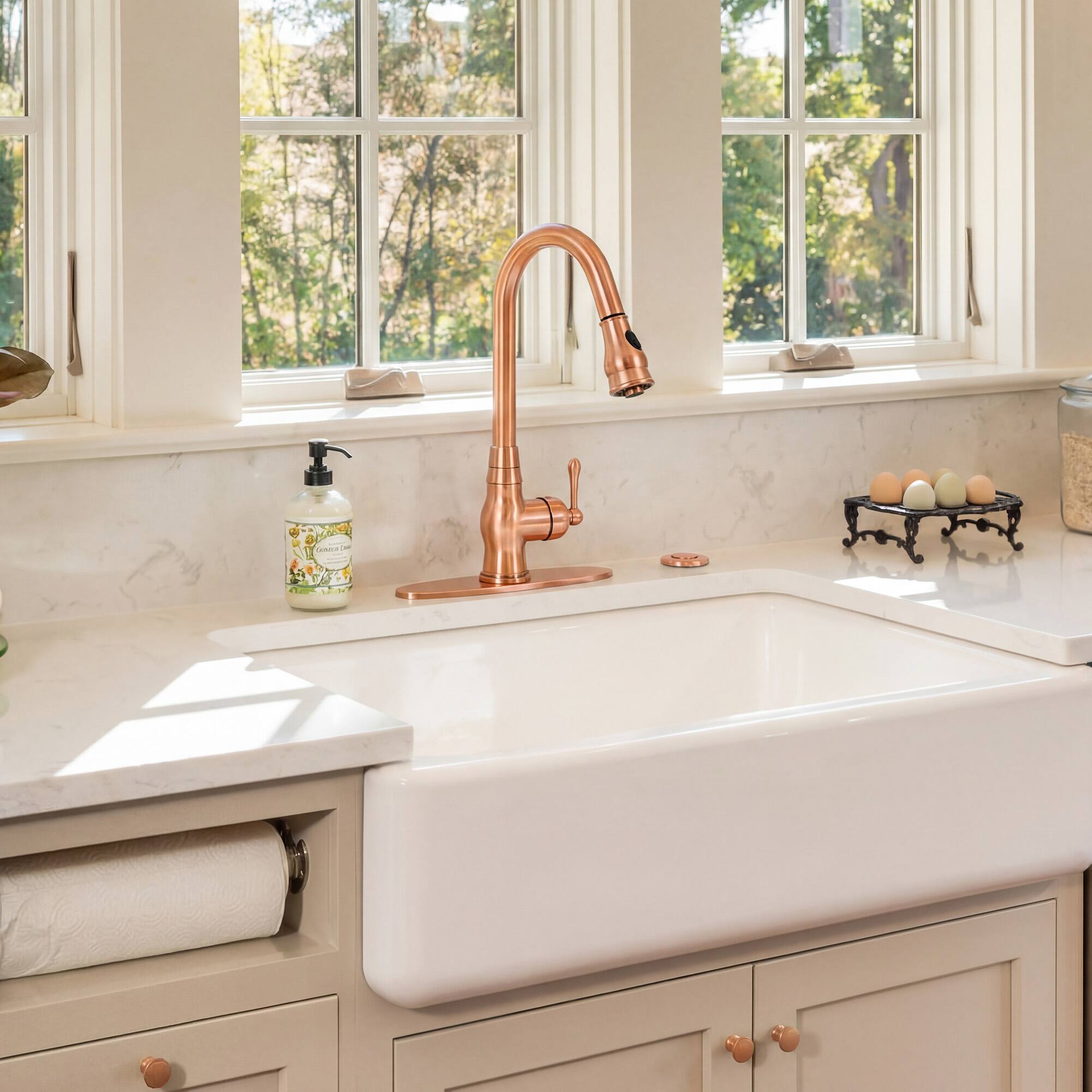 Alt View 4. Akicon - Akicon Sink Top/Counter Top Single Outlet Garbage Disposal Kitchen Air Switch Kit in Copper - Copper.