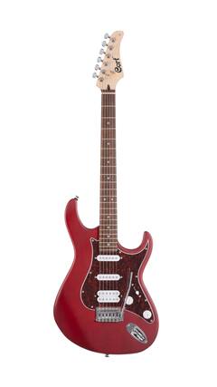 Front. Cort - Cort G110OPBC G Series Double Cutaway Electric Guitar. Open Pore Black Cherry - Open Pore Black Cherry.