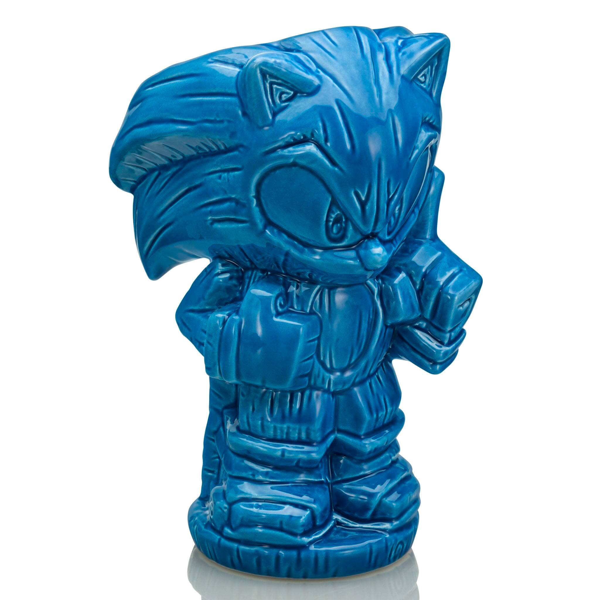 Alt View 1. ThinkGeek - Geeki Tikis Sonic The Hedgehog Sonic Ceramic Mug | Holds 13 Ounces - Blue.