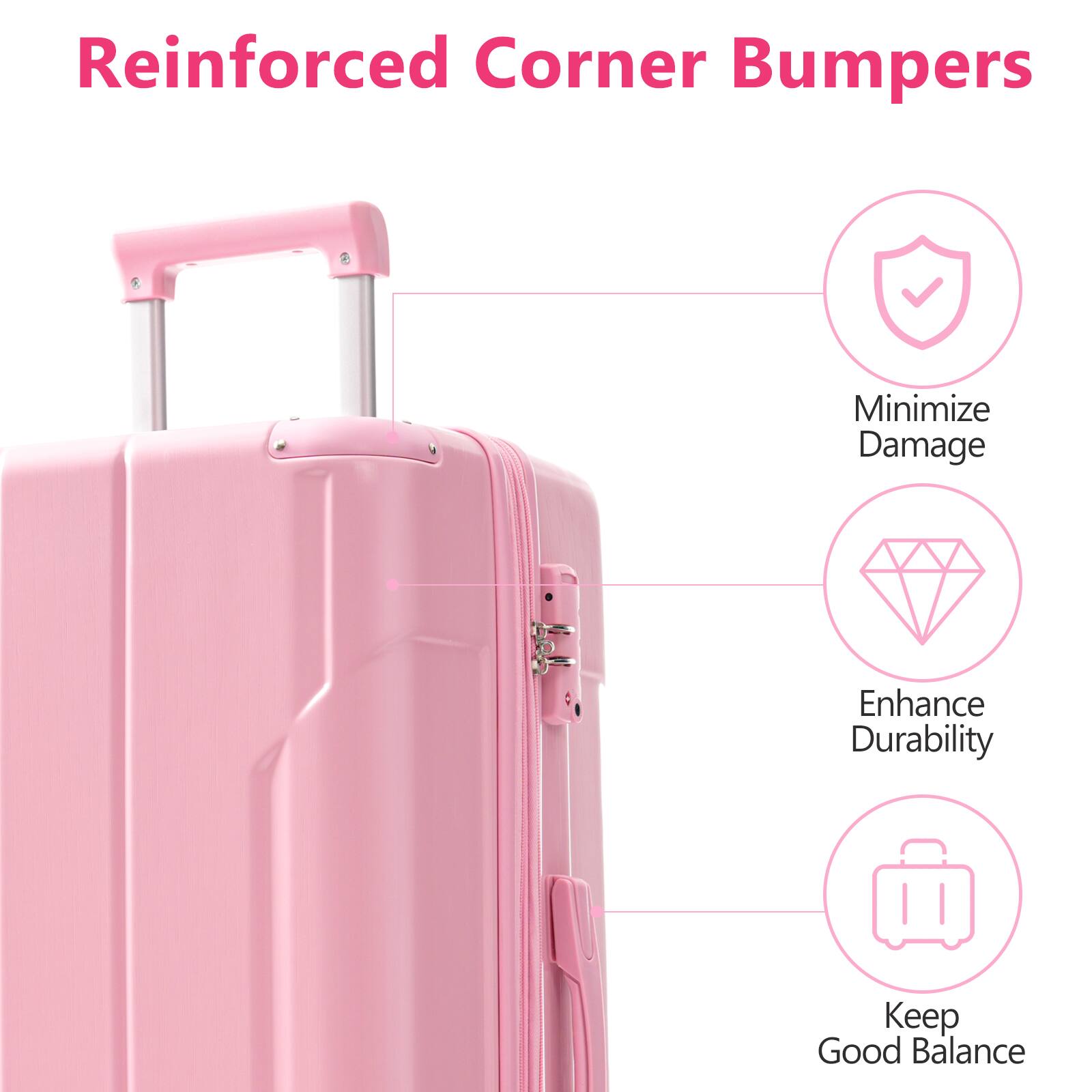 Reinforced Corner Bumpers

- Minimize Damage
- Enhance Durability
- Keep Good Balance