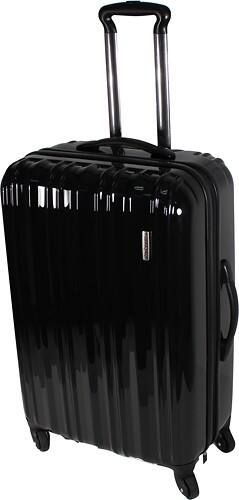 Front Standard. Samsonite - Hardside 24" Upright Spinner Suitcase - Black.