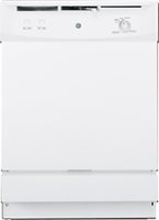 GE - Spacemaker 24" Built-In Dishwasher - White - Front_Zoom