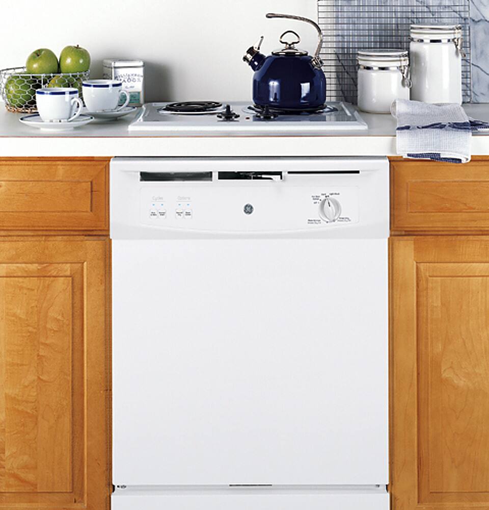 Alt View 11. GE - Spacemaker 24" Built-In Dishwasher - White.