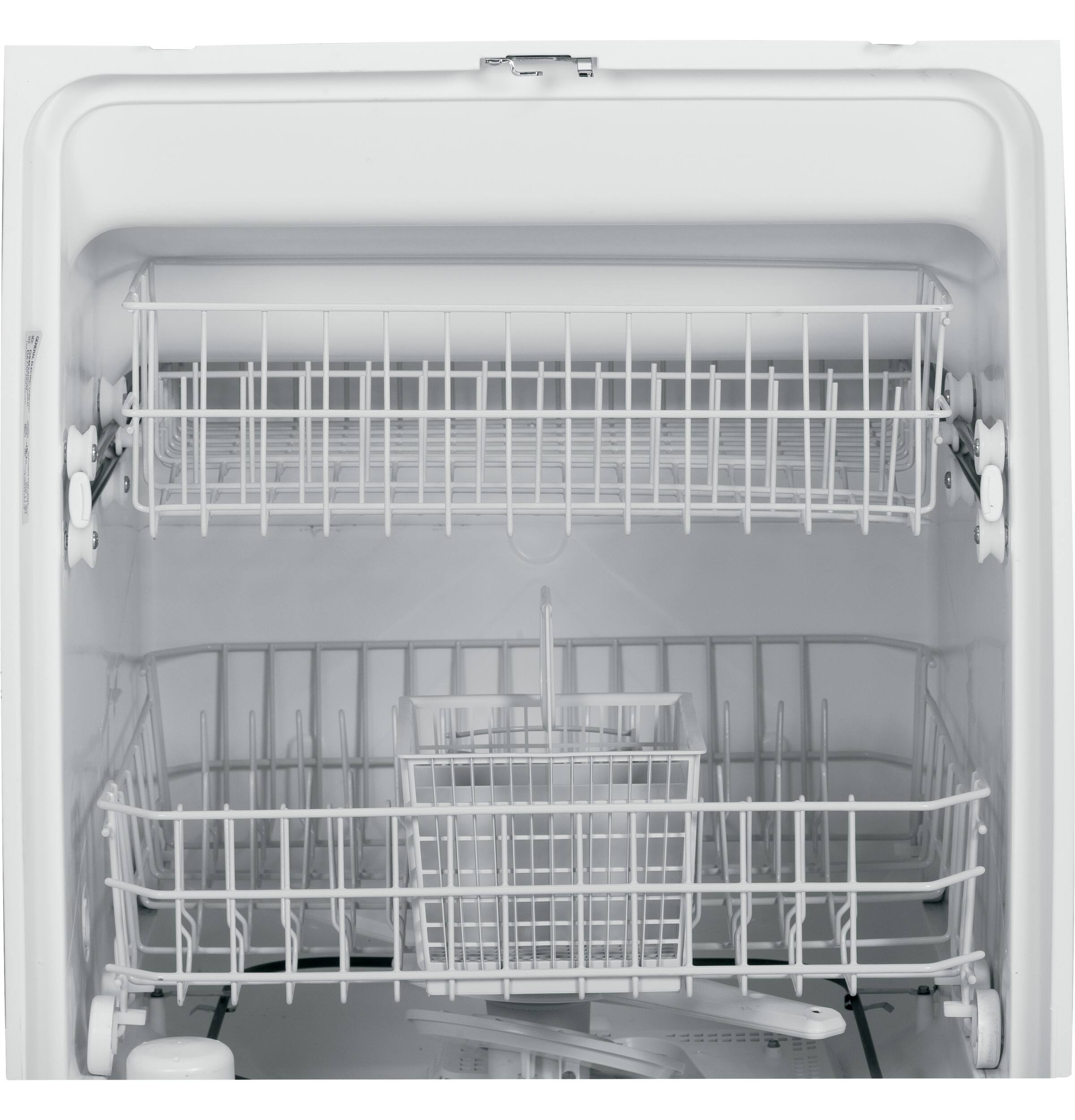 Alt View 14. GE - Spacemaker 24" Built-In Dishwasher - White.