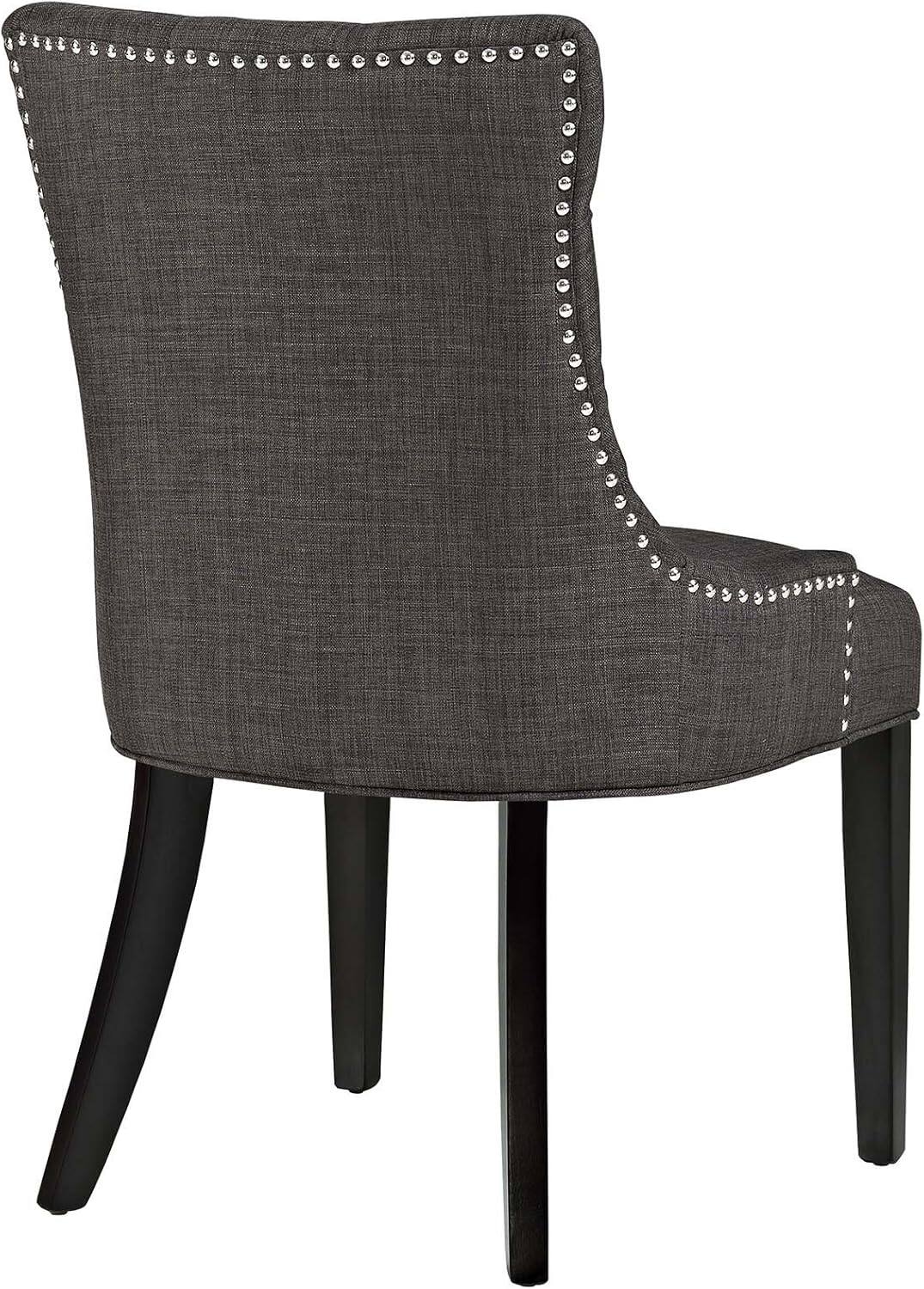 Alt View 4. Modway - Regent Tufted Fabric Dining Chair by Modway - Brown.