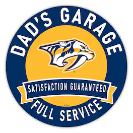 Fan Creations - Nashville Predators 16" Dad's Garage Wood Sign - Multicolor