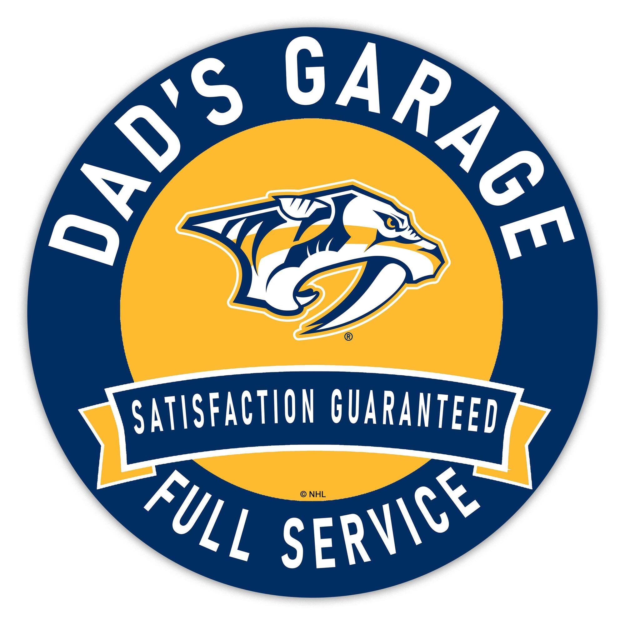 DAD'S GARAGE  
SATISFACTION GUARANTEED  
FULL SERVICE  
© NHL
