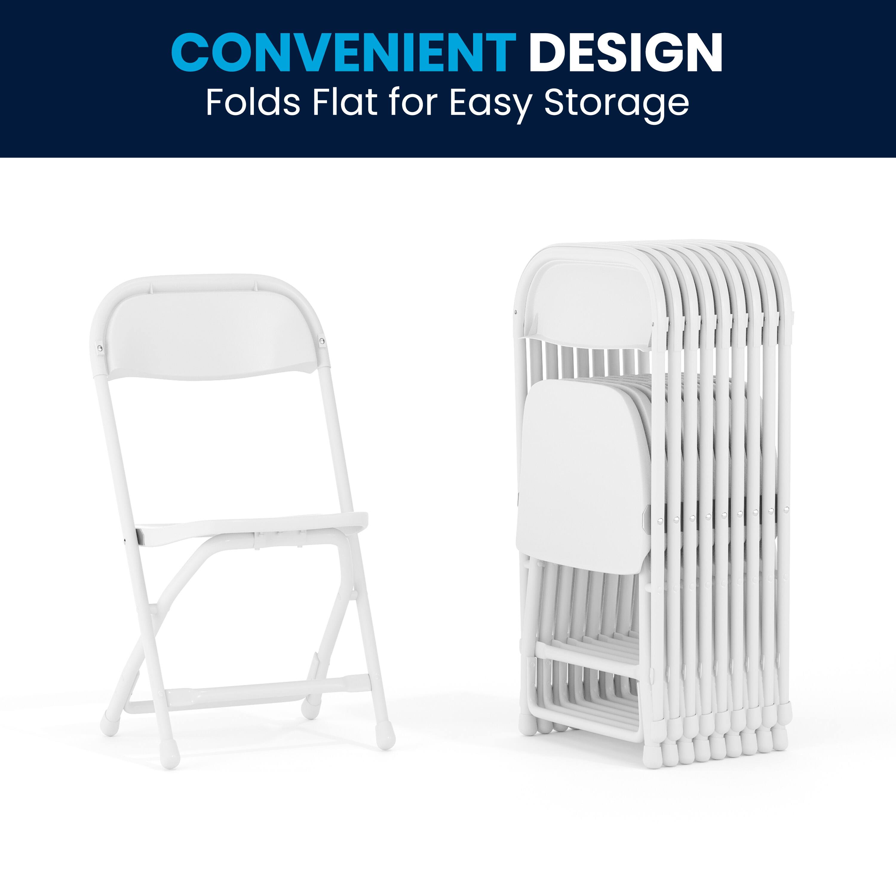 CONVENIENT DESIGN  
Folds Flat for Easy Storage