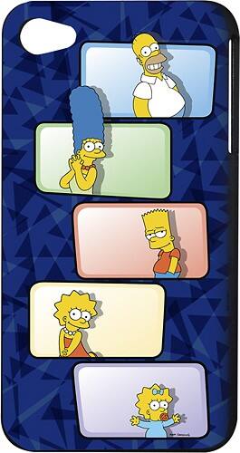 Front Standard. Tribeca - The Simpsons Hard Shell Case for Apple® iPhone® 4 and 4S - Blue.