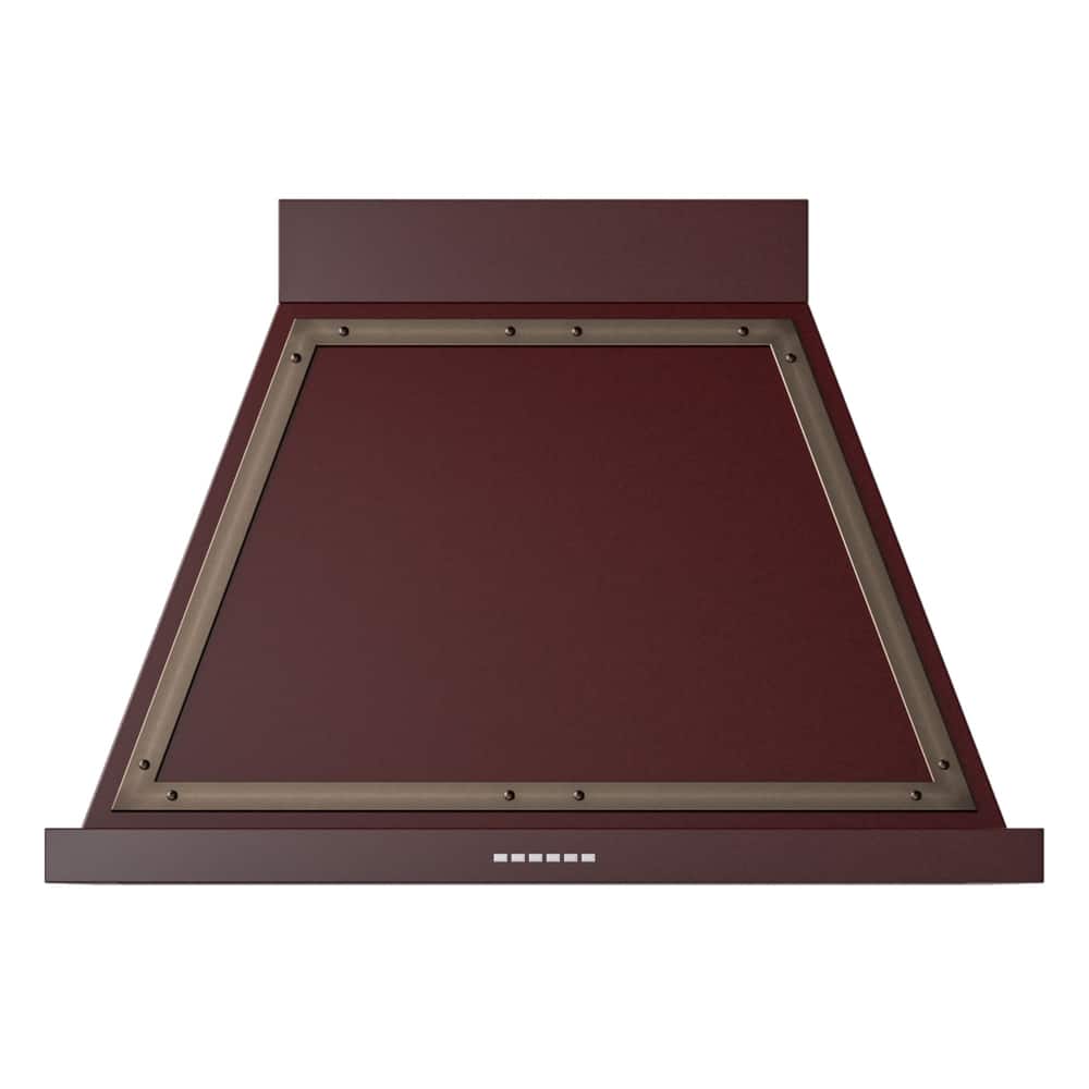 ILVE - 36 inches - Externally Vented - Wall Range Hood - Burgundy