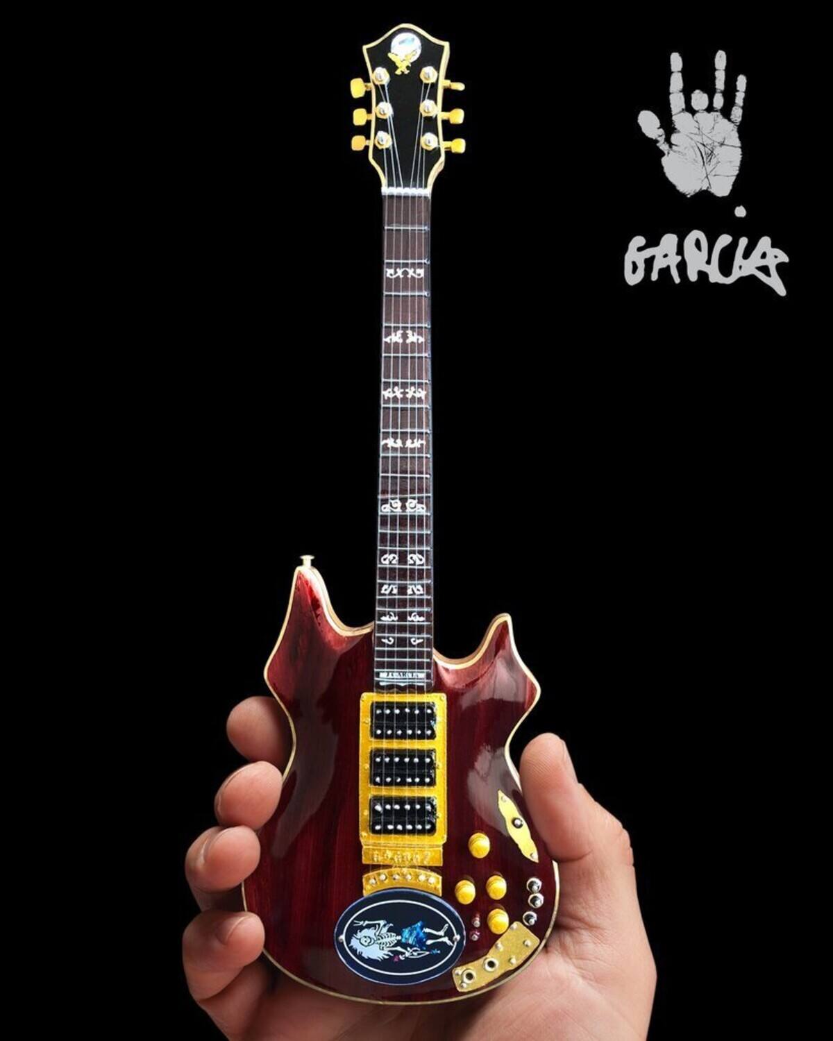 Alt View 1. Axe Heaven - Axe Heaven -Jerry Garcia - Jerry Garcia Grateful Dead Rosebud Tribute Mini Guitar Replica - Collectibles - Multicolor.
