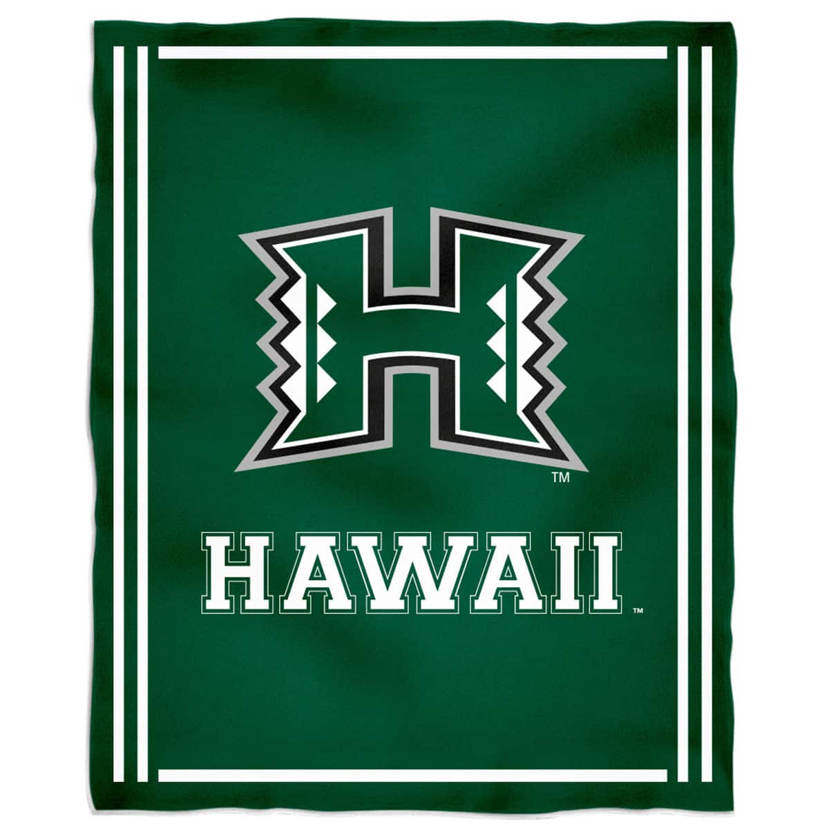 Vive La Fete - Hawaii Warriors 36'' x 48'' Children's Mascot Plush Blanket - Multicolor