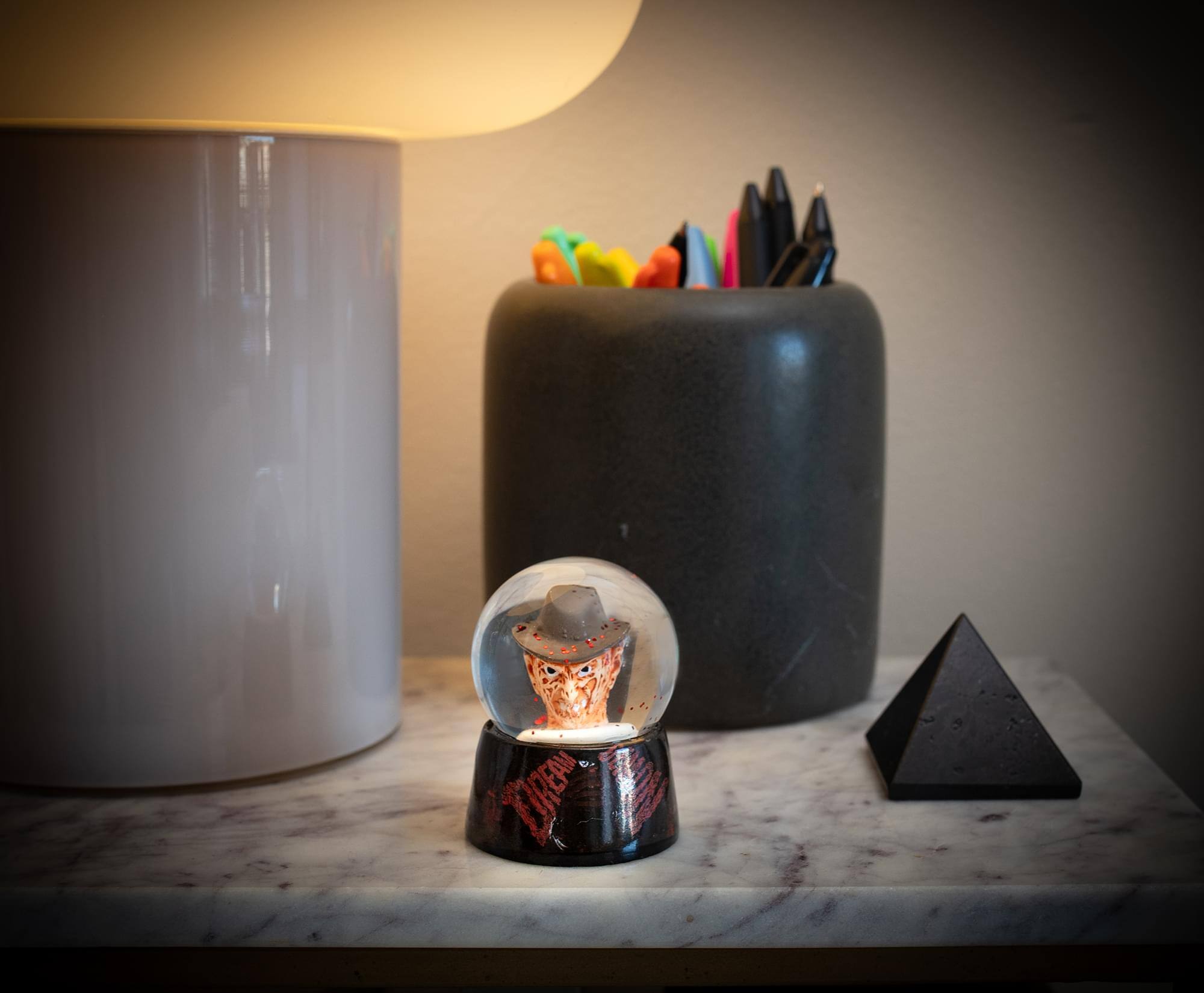 Alt View 4. Silver Buffalo - A Nightmare On Elm Street Freddy Krueger Mini Snow Globe | 2 Inches Tall - Red.