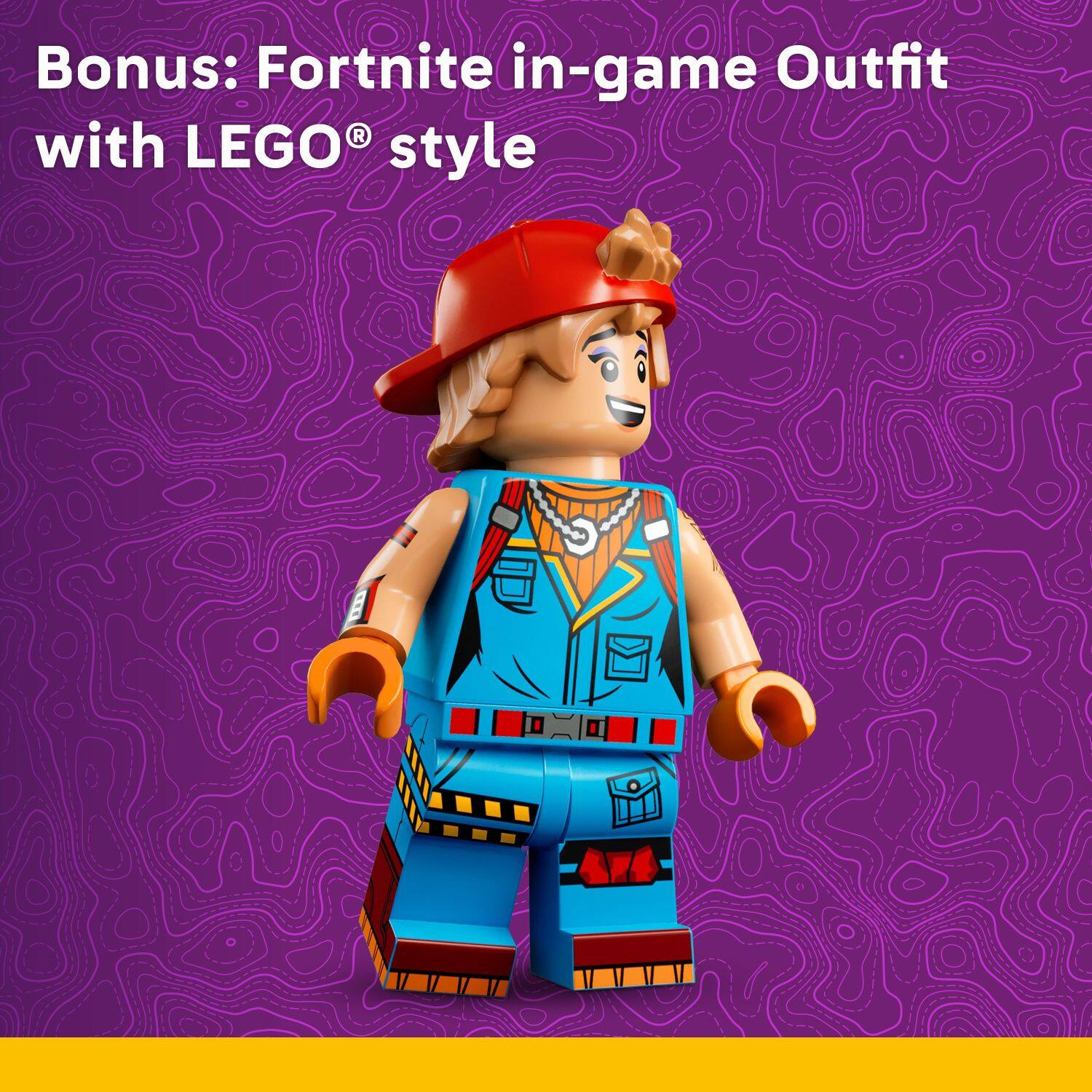 Bonus: Fortnite in-game outfit with LEGO style.