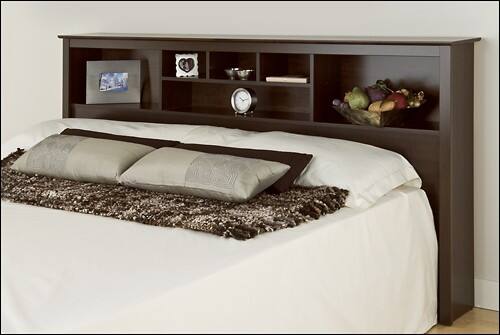 Front Standard. Prepac - Sonoma King-Size Storage Headboard.