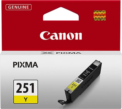 Canon - 251 Ink Cartridge - Yellow - Larger Front