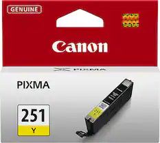 Front. Canon - 251 Ink Cartridge - Yellow.