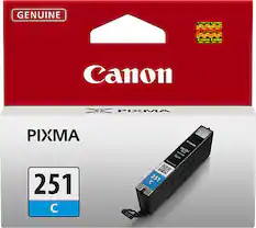 Front. Canon - 251 Ink Cartridge - Cyan.