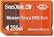 Front Standard. SanDisk - 256MB Memory Stick PRO Duo Gaming Memory Card - Orange.