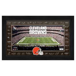 Highland Mint - Cleveland Browns 12" x 20" 2025 Signature Gridiron Panoramic Framed Photo - Multicolor