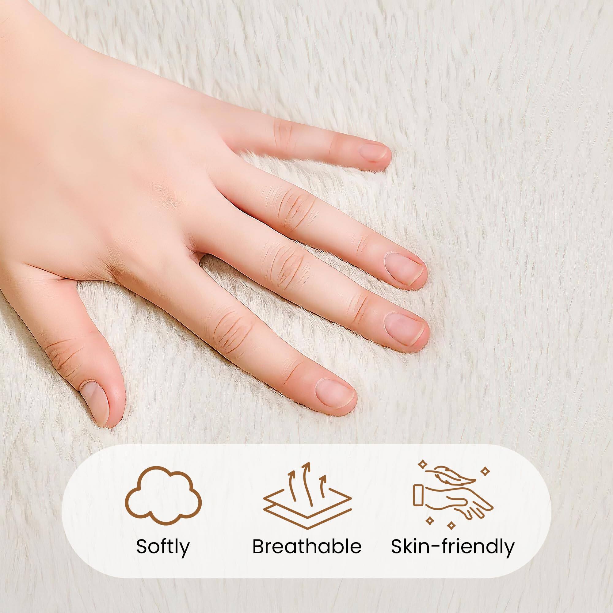 Softly  
Breathable  
Skin-friendly