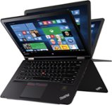 Front. Lenovo - ThinkPad Yoga 2-in-1 14" Touch-Screen Laptop - Intel Core i5 - 8GB Memory - 1TB+16GB Hybrid Hard Drive - Black.