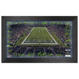 Highland Mint - Seattle Seahawks 12" x 20" 2024 Signature Gridiron Panoramic Framed Photo - Multicolor