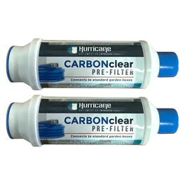 Hurricane - Carbon Clear 10,000 Gallon Pre Filter for Hot Tub, Pool, and Pet Bath (2 Pack)