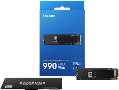 Samsung 990 EVO PLUS SSD 2TB, PCIe Gen 4x4 | 5x2 M.2 2280, Speeds Samsung 990 EVO PLUS SSD 2TB, PCIe Gen 4x4 | 5x2 M.2 2280, Speeds