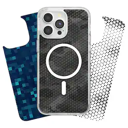 Looks iPhone 15 Pro Swappable Graphic Case Inserts (3 per pack) - compatible with PopSockets PopCase only - Geo Collection