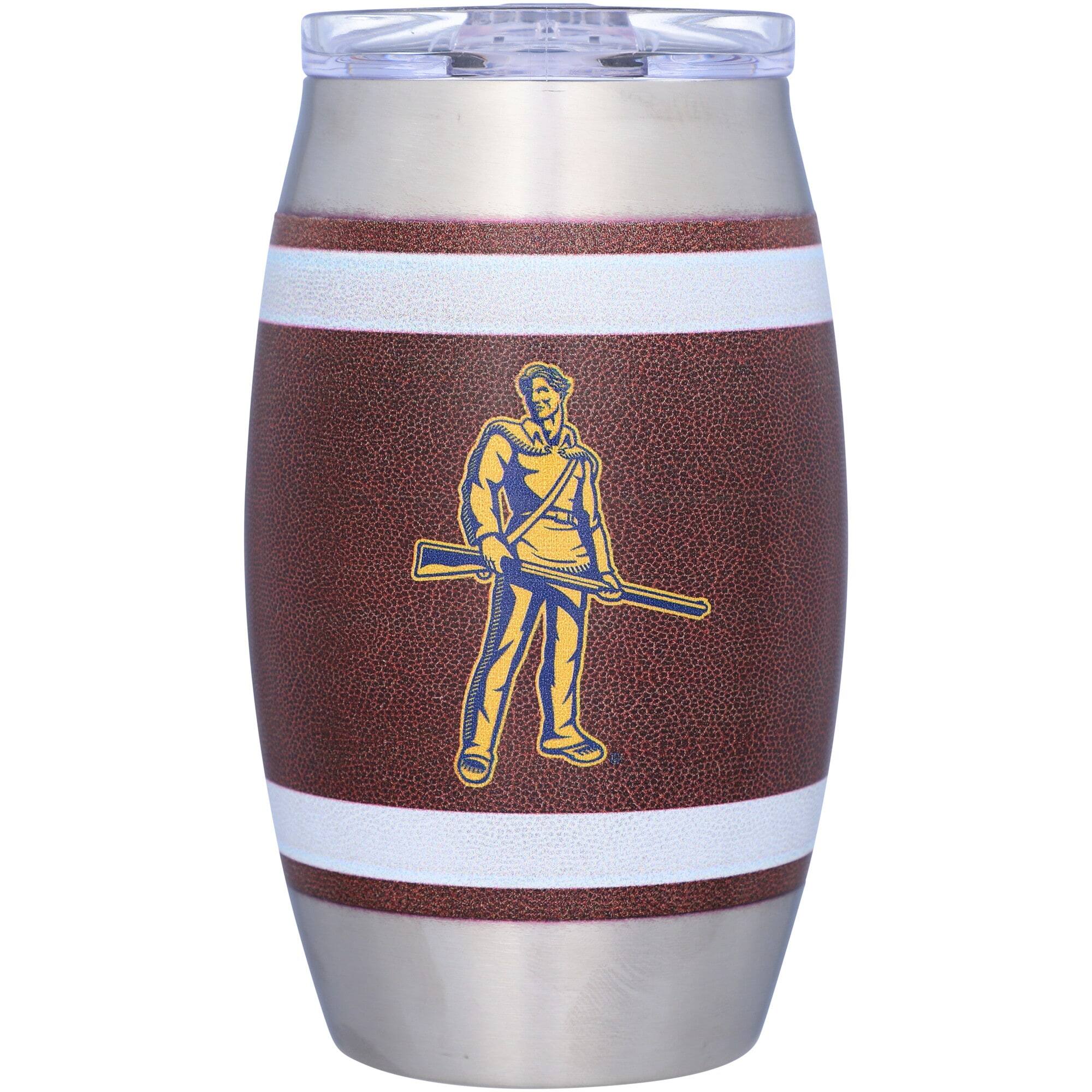 Alt View 2. Indigo Falls - West Virginia Mountaineers 15oz. Football Tumbler - Multicolor.
