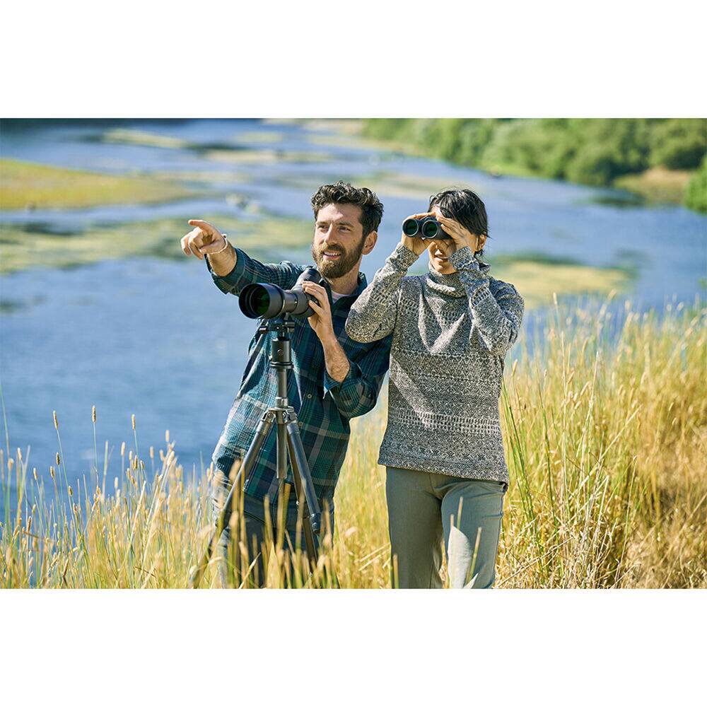 Alt View 4. Nikon - Nikon Monarch M5 12x42 Binoculars Black Waterproof Birdwatching Bundle.