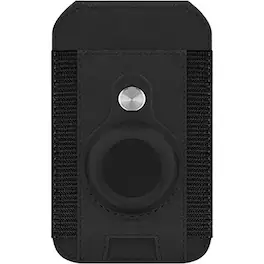 SaharaCase - Airtag Wallet Case with MagSafe for Apple iPhone - Scorpion Black