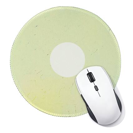 Front. Unique Bargains - Donut Round Mouse Pad 7.9" Donut Printed Non-Slip Rubber Desk Mat for Office Home Laptop Computer Desk Accessories - Cream Yellow.